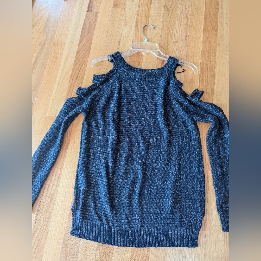 Super comfy sweater with arm cut outs